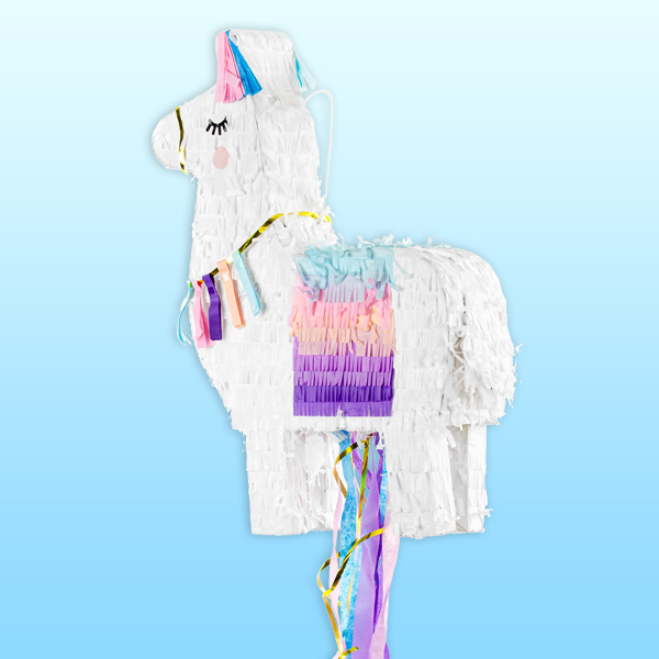 Lama-Pinata aus Pappe, 50cm x 36cm von Partydeco