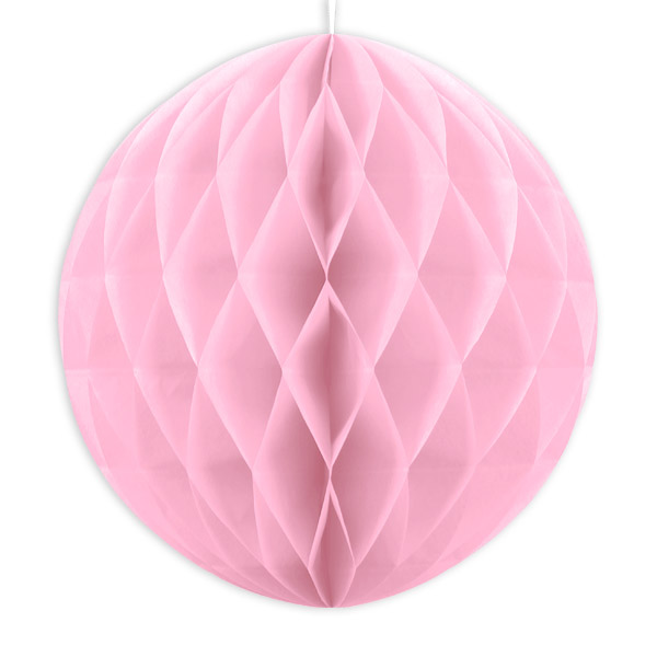 Wabenball aus Seidenpapier in rosa, Ø 20cm von Partydeco