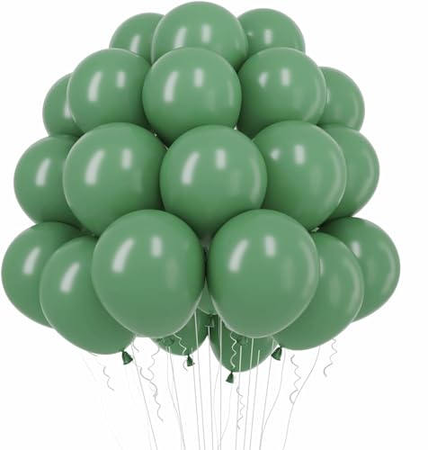 Luftballons Geburtstag [100 Stück] • 30cm Premium Ballons aus 100% Naturlatex • für Luft und Helium • Deko Dekoration Kindergeburtstag Partydeko Party (Pastell-Grün) von Partypal