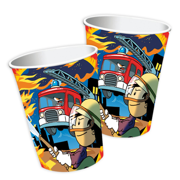 Becher Feuerwehrmann Flo, 8 St. von Partystrolche