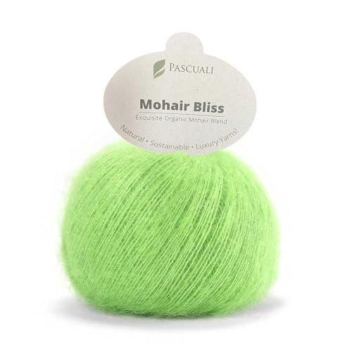 25 g Pascuali Mohair Bliss | 60% Superkid Mohair, 40% Seide, Farbe:Limette 801 von Pascuali