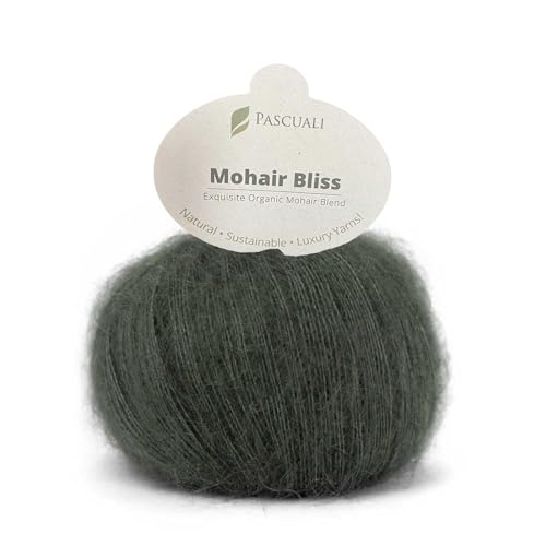 25 g Pascuali Mohair Bliss | 60% Superkid Mohair, 40% Seide, Farbe:Oliv 804 von Pascuali