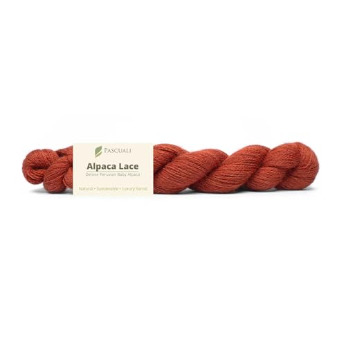 PASCUALI Alpaca Lace |Strickwolle aus 100% Alpakawolle, Alpaka Wolle zum Stricken und Häkeln, 1 Strang - 50g, Farbe:Sahara 42 von Pascuali