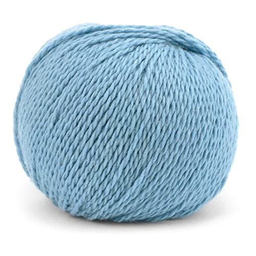 50 g Pascuali Tibetan | 70% Schurwolle (Merino Ultrafine), 30% Yakwolle, Farbe:Blaue Hortensie 132 von Pascuali