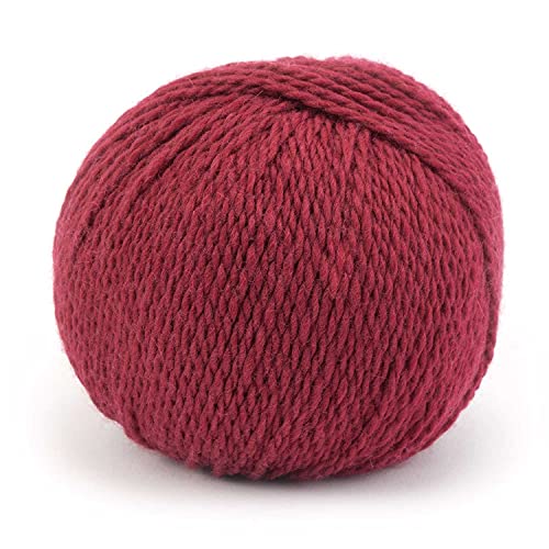 50 g Pascuali Tibetan | 70% Schurwolle (Merino Ultrafine), 30% Yakwolle, Farbe:Bordeaux 106 von Pascuali