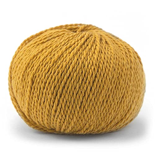 50 g Pascuali Tibetan | 70% Schurwolle (Merino Ultrafine), 30% Yakwolle, Farbe:Curry 119 von Pascuali