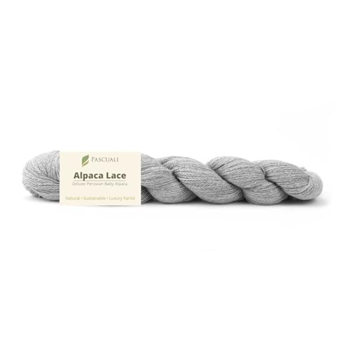 PASCUALI Alpaca Lace |Strickwolle aus 100% Alpakawolle, Alpaka Wolle zum Stricken und Häkeln, 1 Strang - 50g, Farbe:Marmor 09 von Pascuali