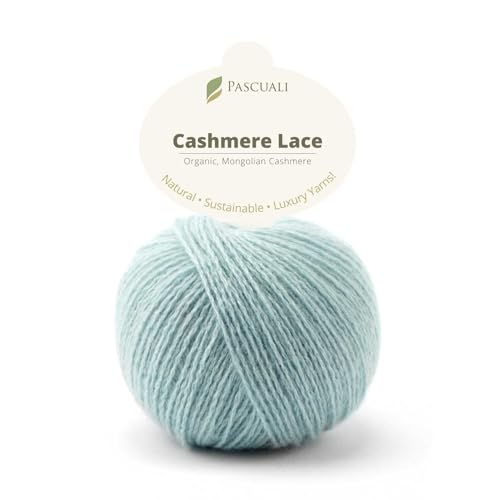 PASCUALI | Bio Cashmere Lace. Strickwolle aus 100% Kaschmirwolle Wolle zum Stricken und Häkeln, 1 Knäuel - 25g - Farbe: Horizont 50 von Pascuali