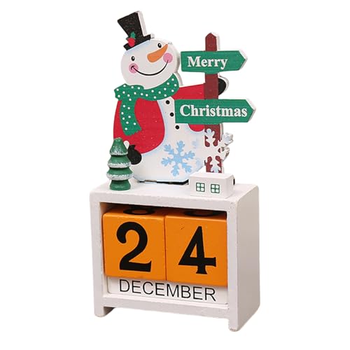 Pasdrucn Weihnachts Countdown Kalender Holz, Countdown Kalender Würfel Aus Holz, Rituals Adventskalender, Weinachtskalendener, Holz-Weihnachts-Adventskalender, Adventskalender Aus Holz (Weiß) von Pasdrucn