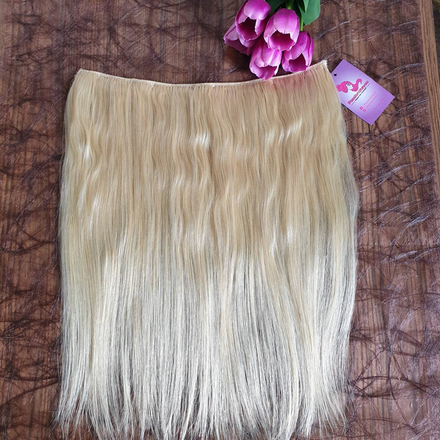 Clips in Hair Extension Color 613 Blond, Human Extension, Clips, Easy To Wear With Pieces, Customizabl von Passionyou