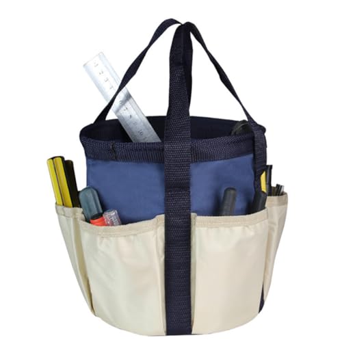 Pastoralist Gartenwerkzeugtasche Heavy Duty Gardening Tool Organizer Einkaufstasche mit 6 Taschen für Frauen Marine Blau, Gartenbeutel Tasche von Pastoralist