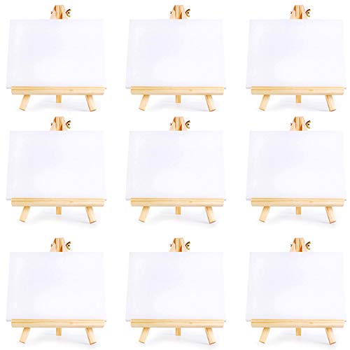 Pasyauer 10 Set KüNstler Mini Leinwand Set Malerei DIY Zeichnung Kleiner Tisch Staffelei Geschenk von Pasyauer