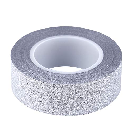 Pasyauer 10M Tape Stick Selbstklebende Aufkleber Label Dekorpapier Diy Silber von Pasyauer