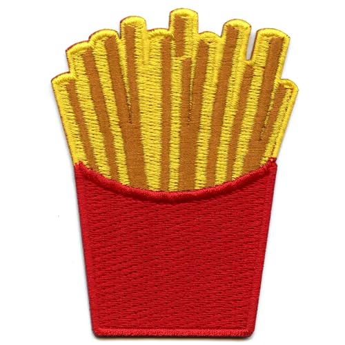 Aufnäher zum Aufbügeln, Motiv: Pommes Frites von Patch Collection