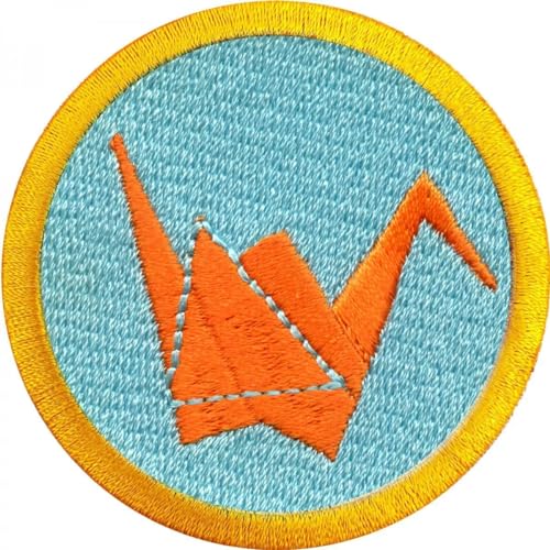 Origami Scout Merit Abzeichen bestickt zum Aufbügeln von Patch Collection