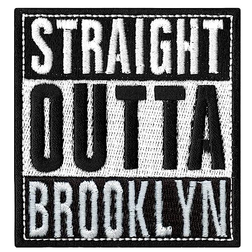 Straight Outta Brooklyn Patch City Team New York bestickt zum Aufbügeln von Patch Collection