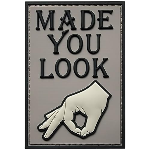 "Made You Look" PVC Moral Patch von Patch Fiend