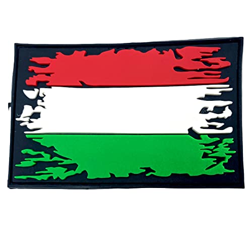Betrübt Ungarn Flaggen PVC Klett Emblem Abzeichen Morale Patch Betrübt Ungarn Flaggen PVC Klett Emblem Abzeichen Morale Patch von Patch Nation