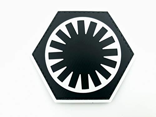 First Order Airsoft PVC Klettverschluss-Flecken Patch (Schwarz) von Patch Nation