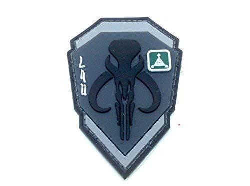 Kopfgeldjäger Boba Fett Mandalorianischen Bantha Skull 3D PVC Klettverschluss Patch von Patch Nation