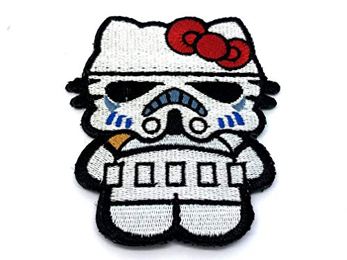 Patch Nation Kitty Superhero und Schurken Gestickte Airsoft Klettverschluss-Flecken (Storm Trooper) von Patch Nation