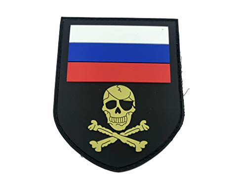 Russland Russisch Totenkopf PVC Klett Emblem Abzeichen Patch von Patch Nation