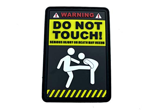 Warning Do Not Touch Cosplay Airsoft PVC Klett Emblem Abzeichen Patch von Patch Nation