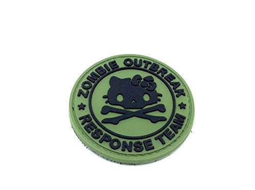 Zombie Outbreak Response Team Katze PVC Airsoft Klettverschluss-Flecken Grün patch von Patch Nation