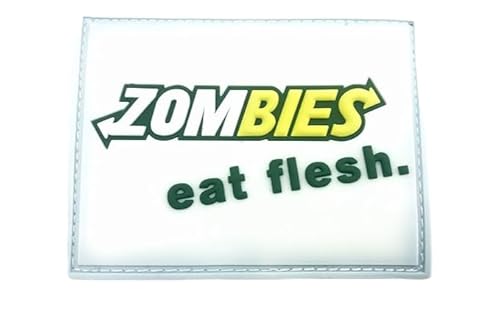 Zombies Eat Flesh PVC Klett Emblem Abzeichen von Patch Nation