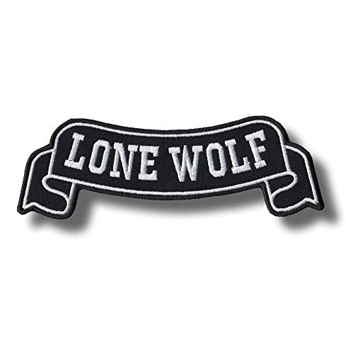 Lone wolf - embroidered patch 20x7 cm von Patch-shop