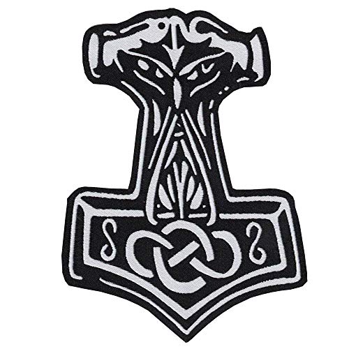 Thor`s Hammer Aufnäher Aufbügler Patch Germanen Mjölnir von Patch-shop