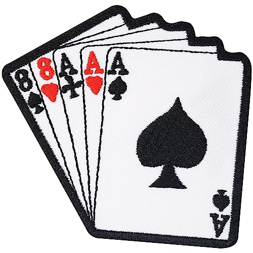 88AAA Poker Karten Cards Full House Texas Hold Em Koffer Biker Rockabilly Aufnäher von Individual Software