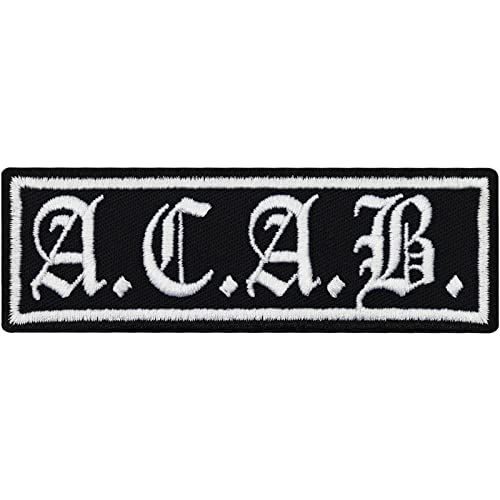 Aufnäher / Bügelbild - Biker Zitat Spruch A.C.A.B. - Aufbügler / Applikationen / zum aufbügeln / Applikation / Patches / Flicken von Patch