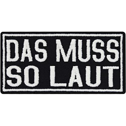 DAS MUSS SO LAUT, Heavy Metal, Rocker Punk, Beat Box Musik Aufnäher Patch von Patch