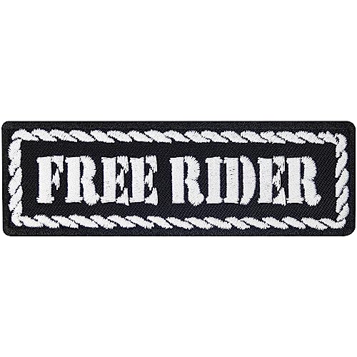 Patch Free Rider Rankpatch Nametag Rangabzeichen Biker MC Aufnäher Abzeichen von Patch