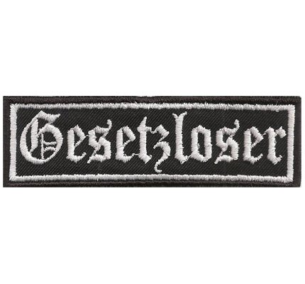 GESETZLOSER Gangster Biker Rocker Outlaw Heavy Metal Patch Aufnäher Abzeichen von Patch