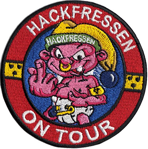 HACKFRESSEN on tour Punk Anarchy Rockabilly Biker Aufnäher Aufbügler Abzeichen von Patch