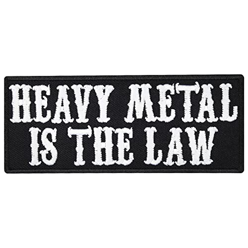 Heavy Metal Is the law Metal Style Weste Iron on Aufbügler Aufnäher Patch von Individual Software