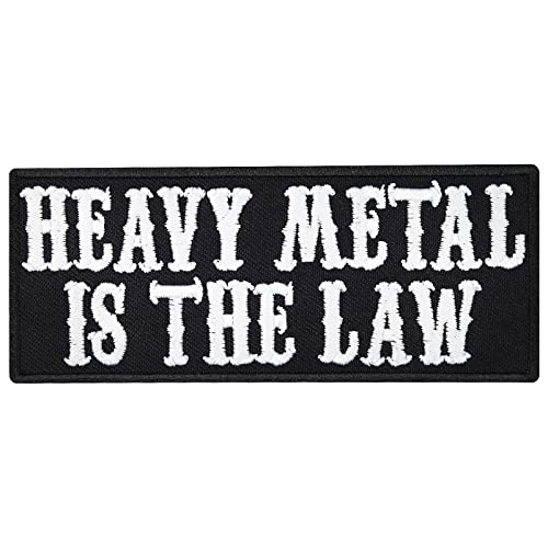 Patch Heavy Metal is The Law Metal Style Weste Iron on Aufbügler Aufnäher von Patch