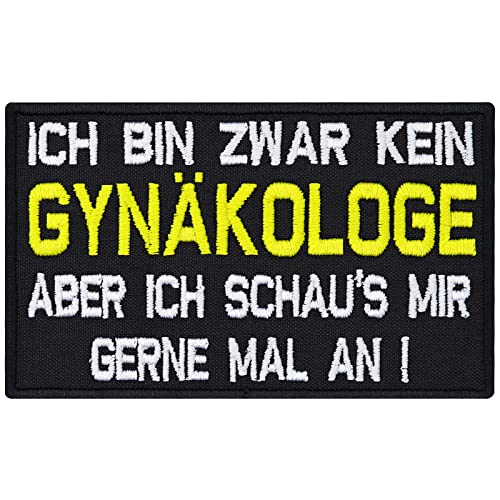 Kein Gynäkologe aber schaus mir gerne an, Biker Rocker Spruch Aufnäher Patch von Patch