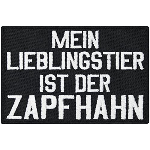 Mein Lieblingstier ist der Zapfhahn, Heavy Metal, Biker, Spruch, Aufnäher, Patch von Patch