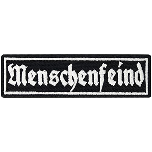 Menschenfeind feindlich Death Metal Biker Rockabilly Aufnäher Patch Sticker von Patch