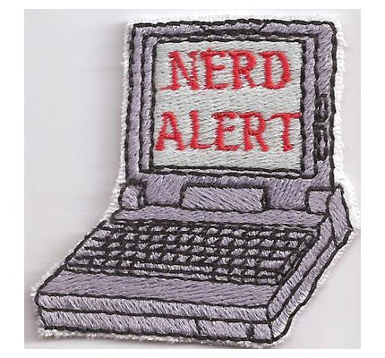 Nerd Alert EDV Hacker Cracker The Big Bang theory Sheldon Aufnäher Patch von Patch