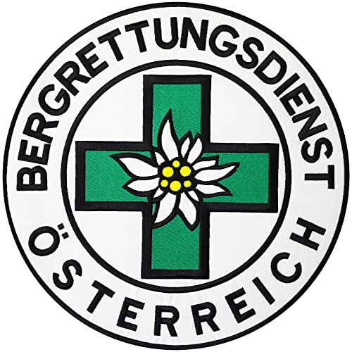 BERGRETTUNGSDIENST Österreich Backpatch Bergführer Edelweiss ÖAV Aufnäher Patch von Patch