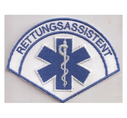 Patch Rettungsassistent Rescue Medical RTH Emergency Rotes Kreutz Aufnäher von Individual Software