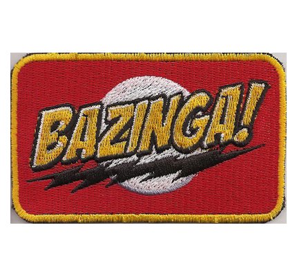 Patch TBBT The Big bang Theory Bazinga Sheldon Cooper Season Aufnäher von Patch