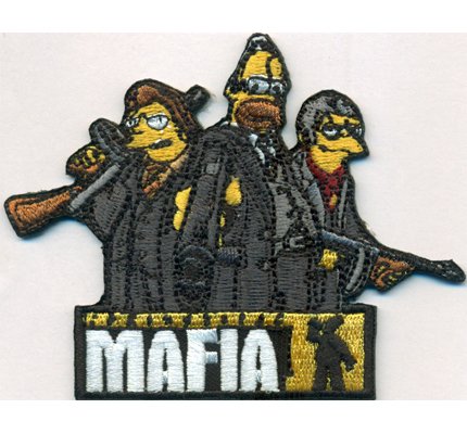 Springfield MAFIA Simpsons Mob Choppers Wiseguys Biker Aufnäher Patch Aufbügler von DetonTsai