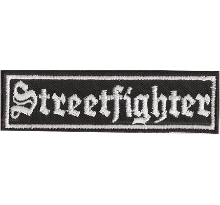 Streetfighter Racing Biker Rocker Heavy Metal Spruch Kutte Aufnäher Patch von Patch