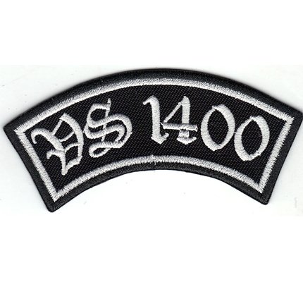 VS 1400 Biker Rider Rankpatch Rocker Motorcycle Aufnäher Patch Abzeichen zum aufbügeln/aufnähen l Motorrad Kutten Aufbügler Sticker für alle Stoffe l Bügelflicken l 90x40mm von Patch