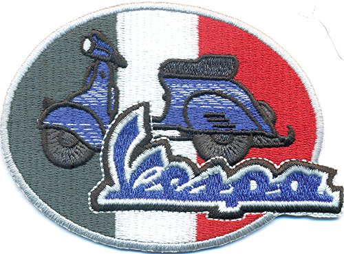 Vespa Italien Fahne Motorrad Moped Vintage Classic Biker Aufnäher Patch Abzeichen von Individual Software